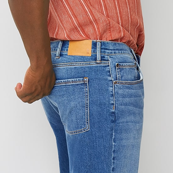 mutual weave Big and Tall Mens Tapered Leg Athletic Fit Jeans