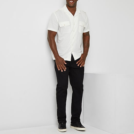 Shaquille O'Neal XLG Big and Tall Mens Tapered Athletic Fit Jean