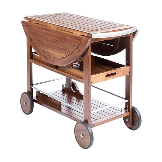 Cynthia Wood-Top Serving Cart