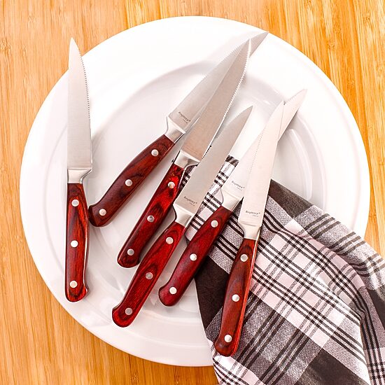 BergHOFF Pakka Wood 7-pc Steak & Carving Set