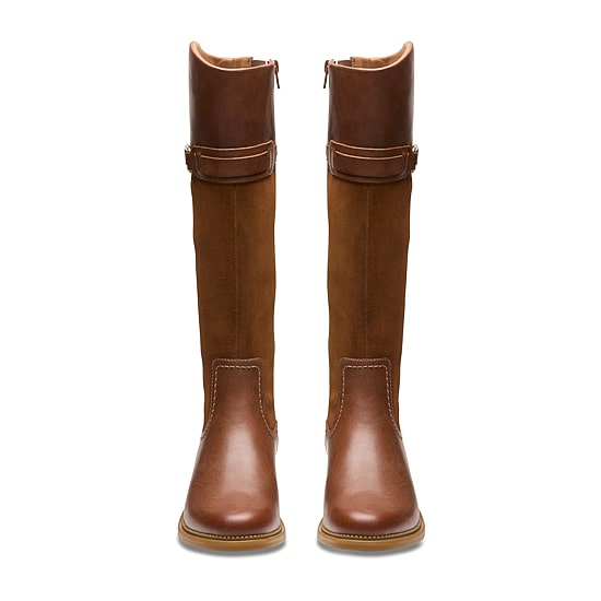 Clarks Womens Maye Carly Stacked Heel Riding Boots