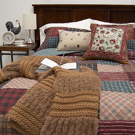 Donna Sharp Appalachia Plaid Hypoallergenic Quilt Set