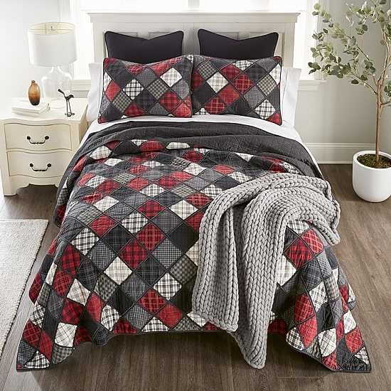 Donna Sharp Lumberjack 3-pc. Hypoallergenic Quilt Set