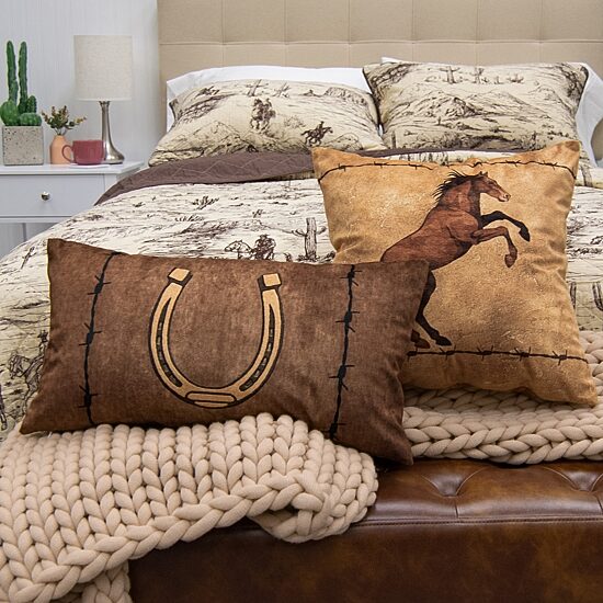 Donna Sharp Cowboy 2-pc. Multi-Pack Rectangular Square Throw Pillow