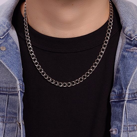 Mens Stainless Steel 22" 13mm Chunky Curb Chain