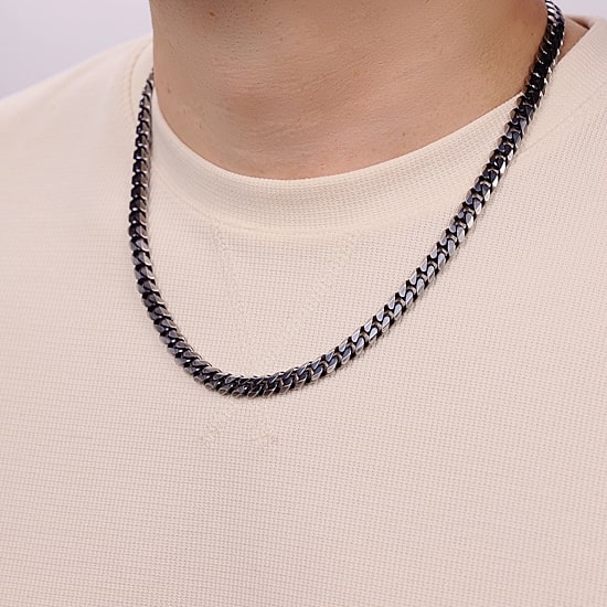 20 Inch Mens Stainless Steel 20 Inch Curb Chain Necklace