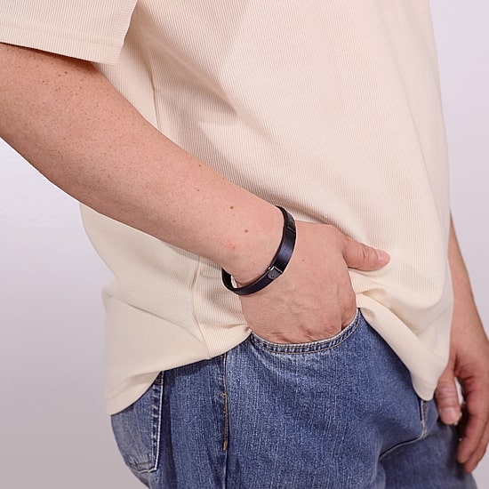 Mens Stainless Steel 8 1/2 Inch Solid Id Bracelet