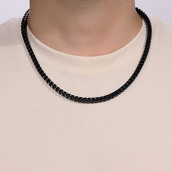 Mens Stainless Steel 22 Inch Wheat Chain Necklace