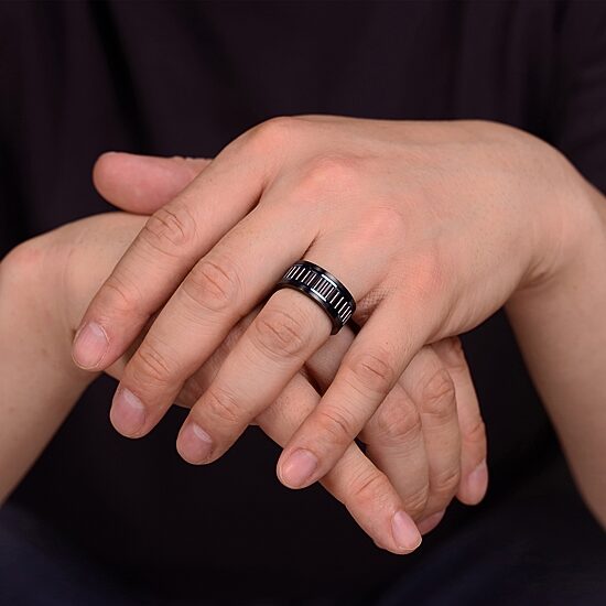 Mens 10MM Stainless Steel Band