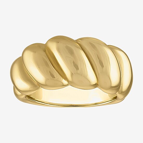 Womens 14K Gold Over Silver Cocktail Ring