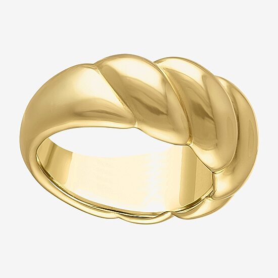 Womens 14K Gold Over Silver Cocktail Ring
