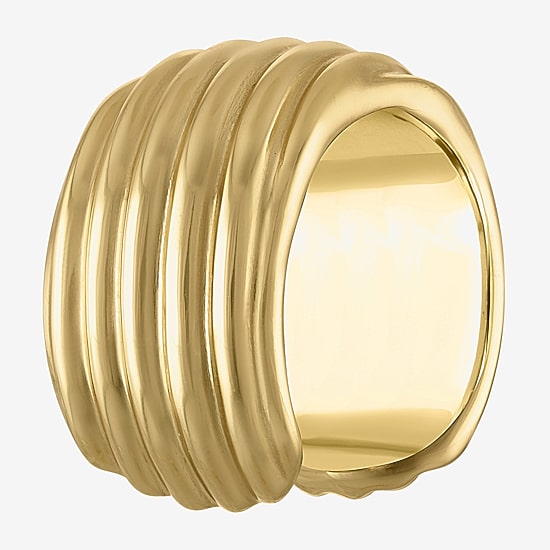 Womens 14K Gold Over Silver Cocktail Ring