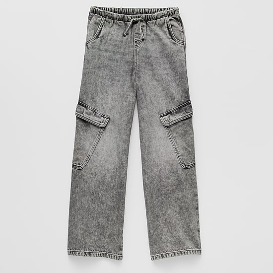 Thereabouts Little & Big Kid Girls Cargo Wide Leg Jean