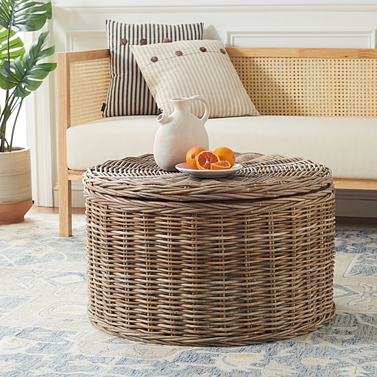 Safavieh Jesse Rattan Coffee Table
