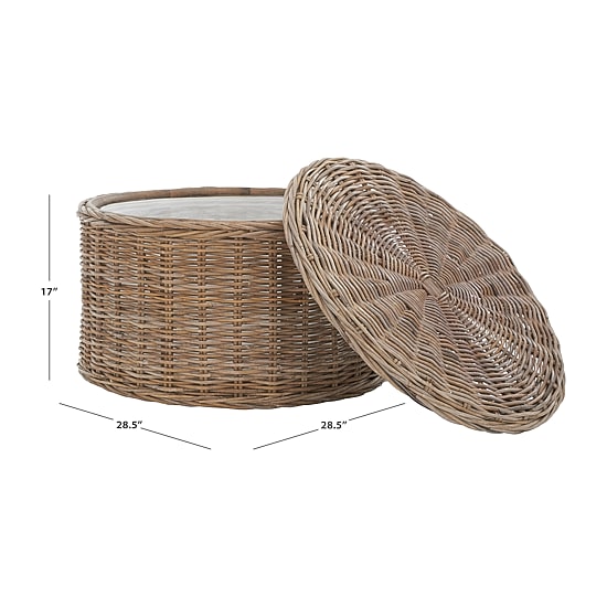 Safavieh Jesse Rattan Coffee Table