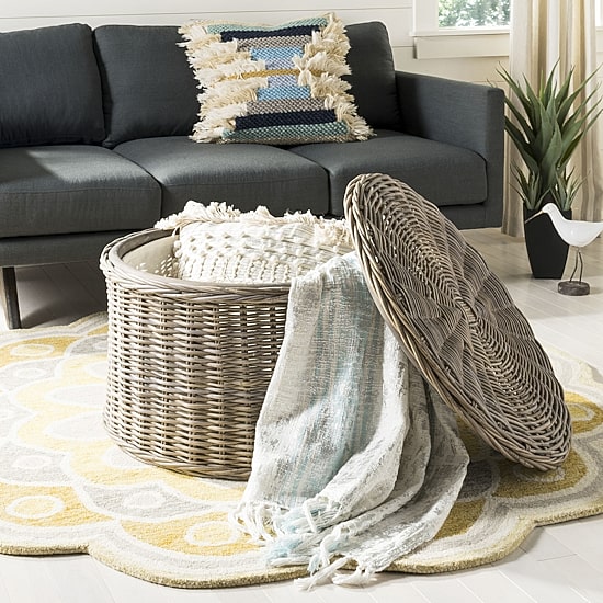 Safavieh Jesse Rattan Coffee Table