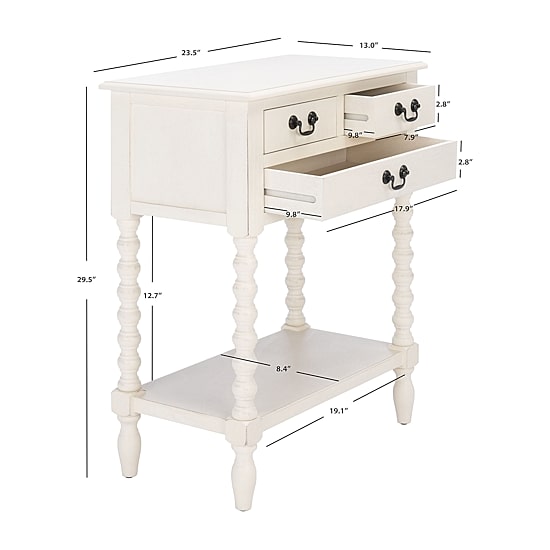 Safavieh Athena Storage 3-Drawer Console Table