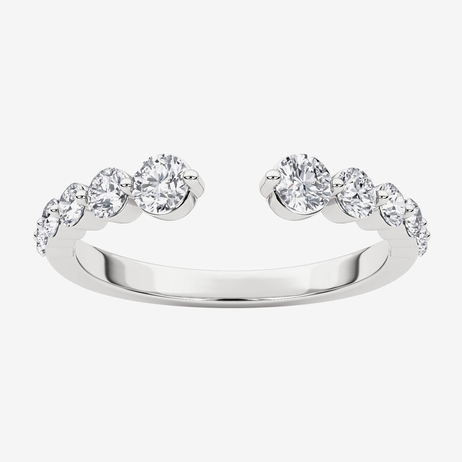 Grown Gorgeous Womens 1/2 CT. T.W. Lab White Diamond 14K Gold Anniversary Band