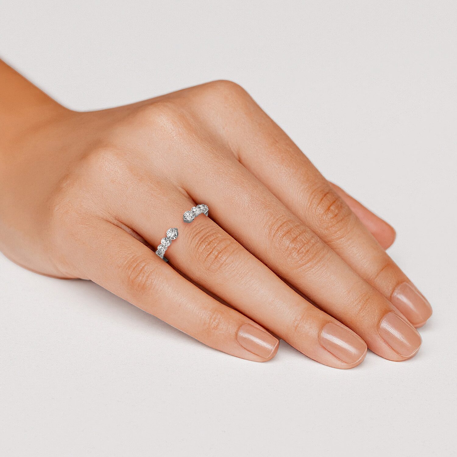 Grown Gorgeous Womens 1/2 CT. T.W. Lab White Diamond 14K Gold Anniversary Band