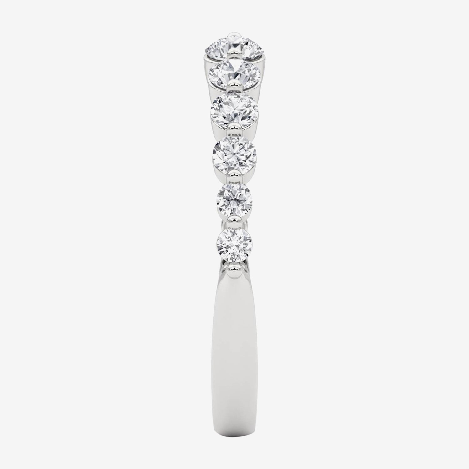 Grown Gorgeous Womens 1/2 CT. T.W. Lab White Diamond 14K Gold Anniversary Band
