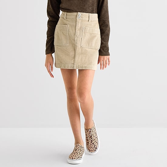 Thereabouts Little & Big Kid Girls Corduroy A-Line Skirt