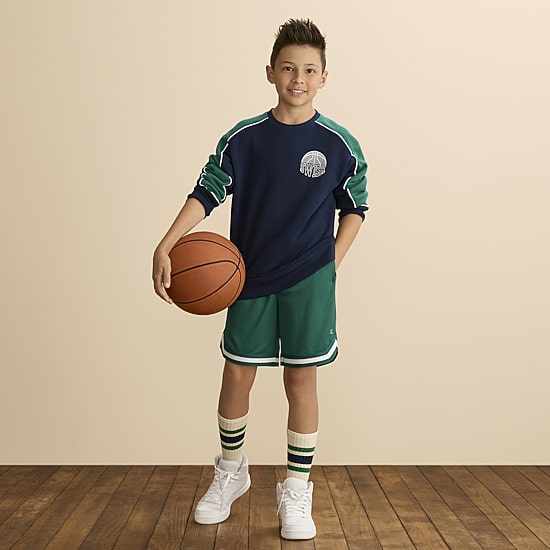 Xersion Little & Big Kid Boys Crew Neck Fleece Long Sleeve Sweatshirt