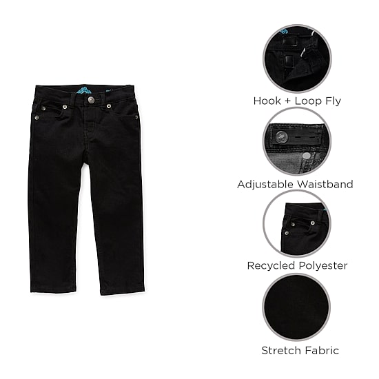 Thereabouts Little & Big Kid Boys Adaptive Adjustable Waist Stretch Fabric Straight Leg Jean