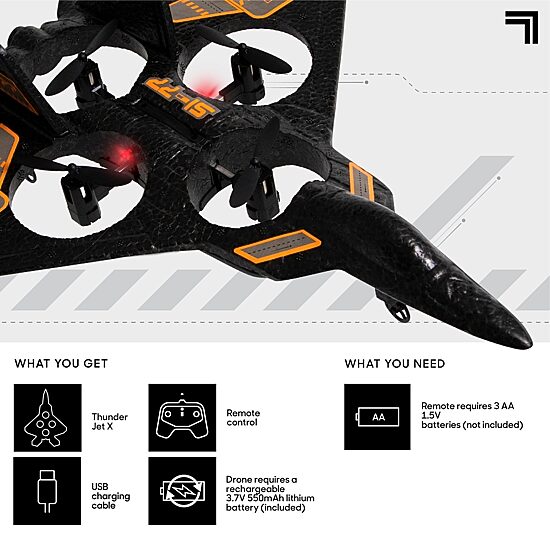 Sharper Image Drone Thunderbolt Jet X