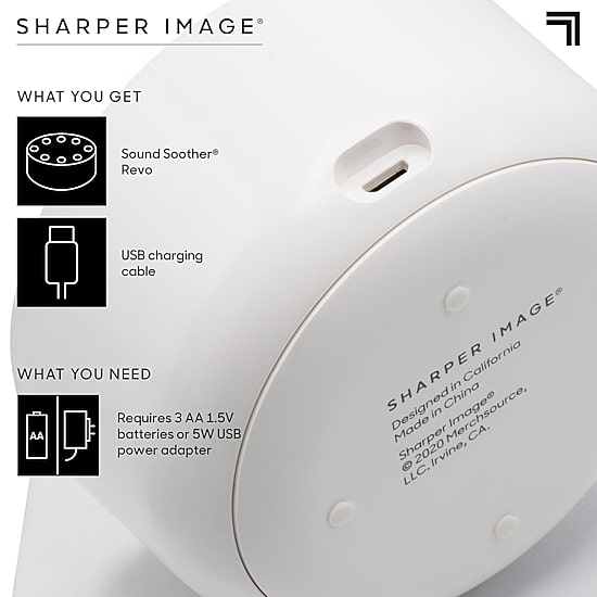 Sharper Image Sleep Therapy Sound Soother 4inch