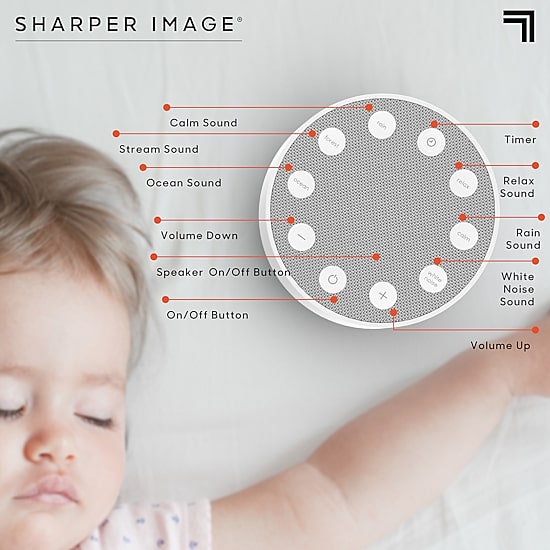 Sharper Image Sleep Therapy Sound Soother 4inch