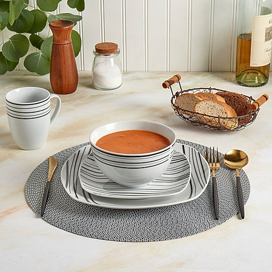 Tabletops Gallery® Justin 16-pc. Dinnerware Set