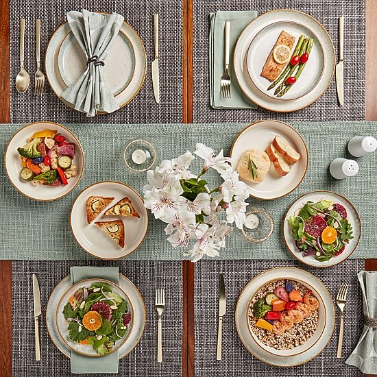 Tabletops Unlimited Hanover Sea 12-pc. Stoneware Dinnerware Set