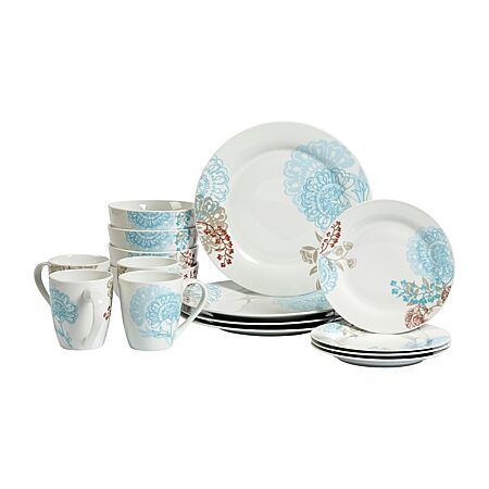 Mikasa Wild Flower 16-pc. Bone China Dinnerware Set, Color: Multi