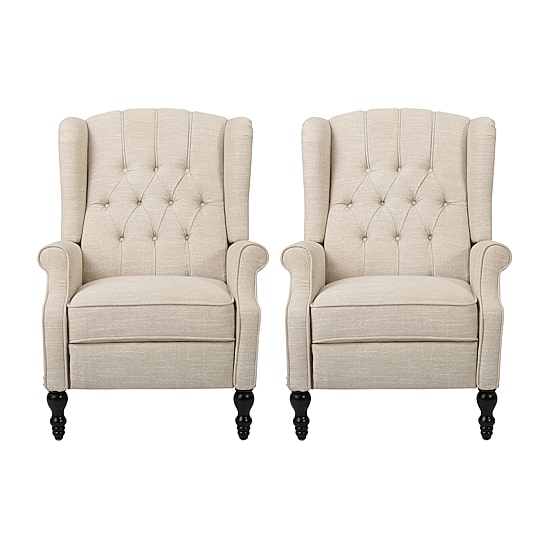 2-pc. Tufted Roll-Arm Recliner