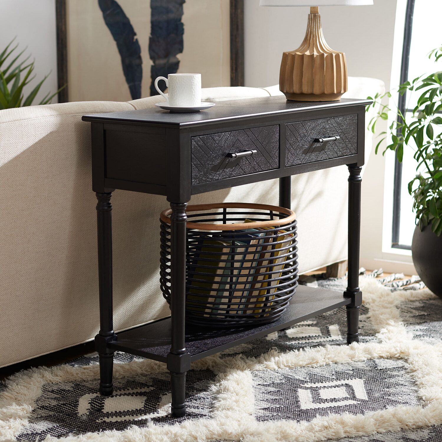 Safavieh Peyton Storage 2-Drawer Console Table