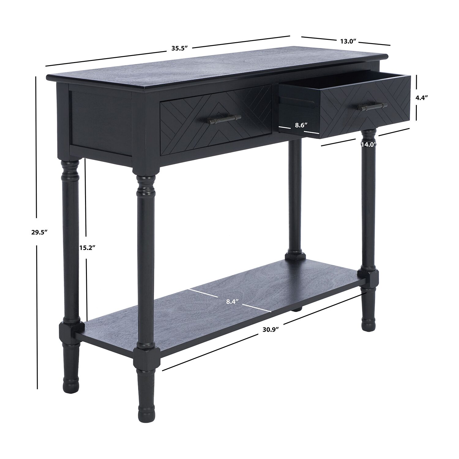 Safavieh Peyton Storage 2-Drawer Console Table