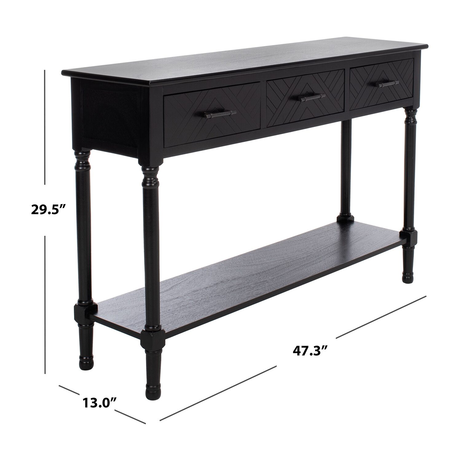 Safavieh Peyton Storage 3-Drawer Console Table