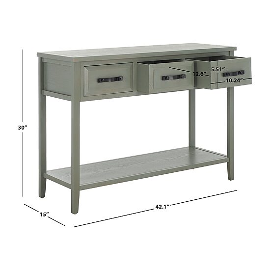 Safavieh Aiden Storage 3-Drawer Console Table