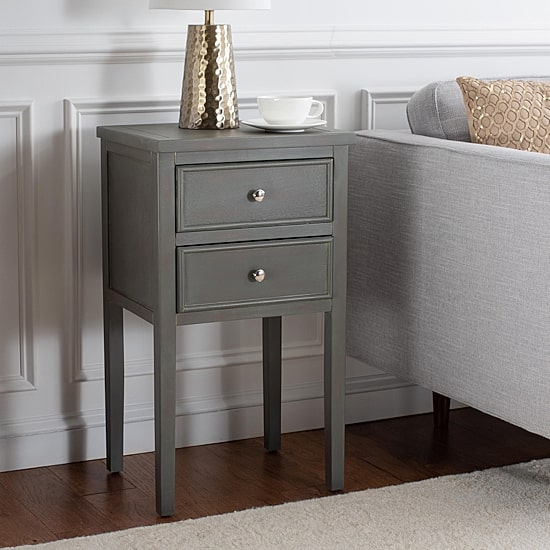 Toby 2 Drawer Storage End Table