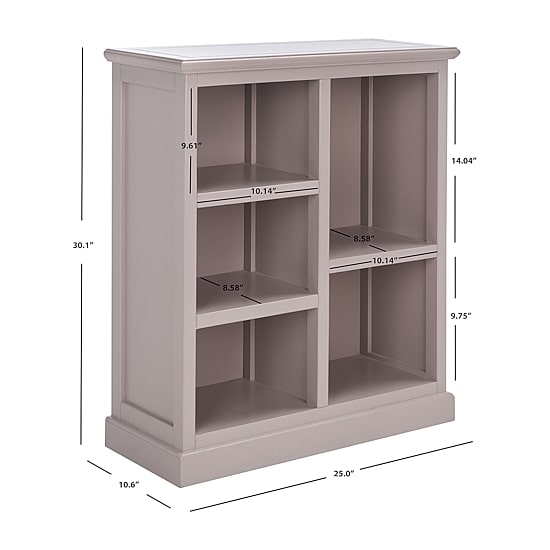 Safavieh Maralah Storage Wood 5-Shelf Cube Unit Bookshelf