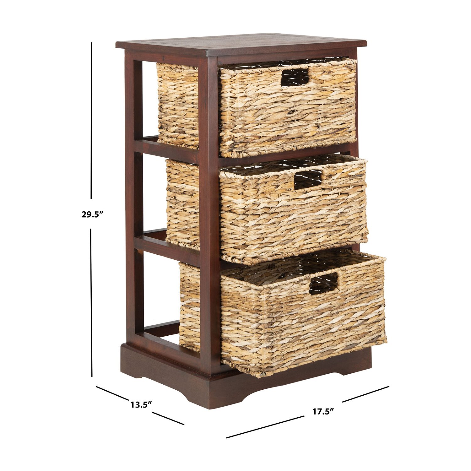 Safavieh Halle Storage 3-Drawer End Table
