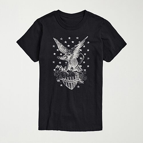 HYBRID TEES Mens Crew Neck Short Sleeve Regular Fit Big and Tall Graphic T-Shirt, 3x-large Tall, Black