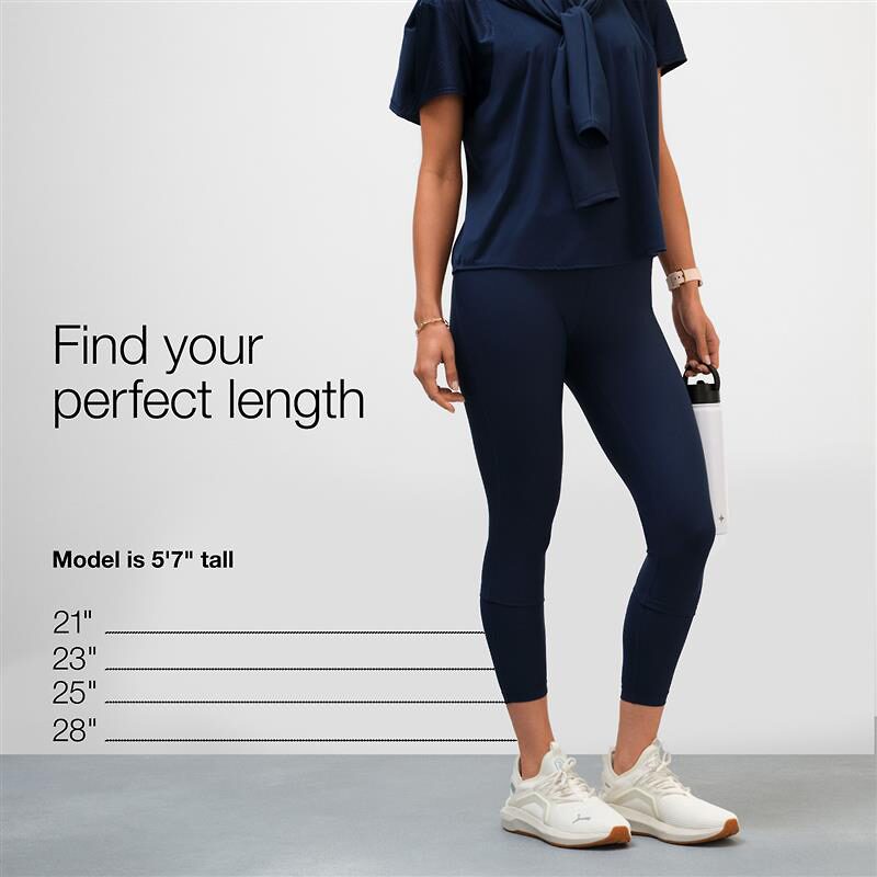 Xersion EverContour+ Womens High Rise 23" Cropped Legging