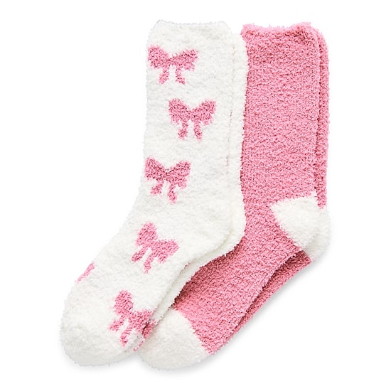Mixit Cozy Womens 2 Pair Crew Socks