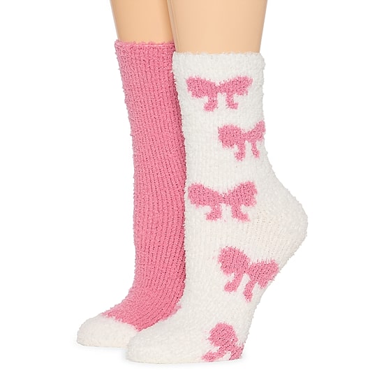 Mixit Cozy Womens 2 Pair Crew Socks