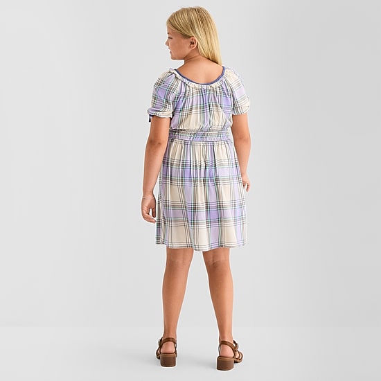 Thereabouts Little & Big Kid Girls Short Sleeve A-Line Dress