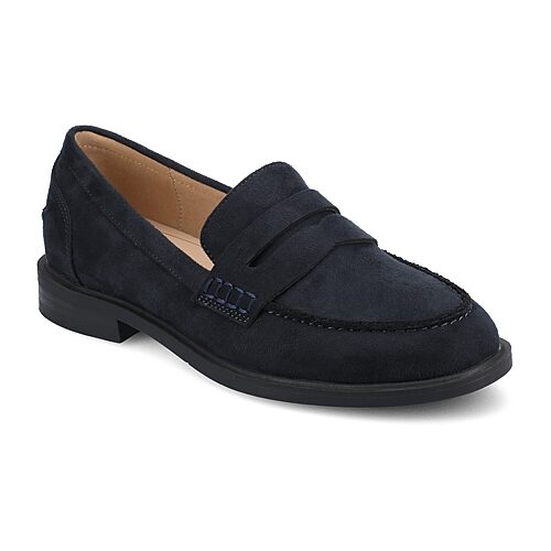 Journee Collection Brooks Womens Moc Closed Toe Loafers, 9 Wide, Blue