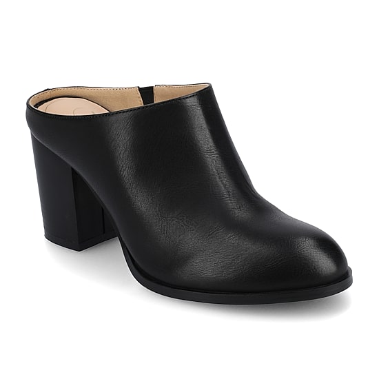 Journee Collection Womens Pointed Closed Toe Stacked Heel Pumps
