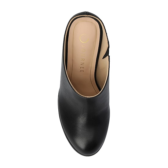 Journee Collection Womens Pointed Closed Toe Stacked Heel Pumps