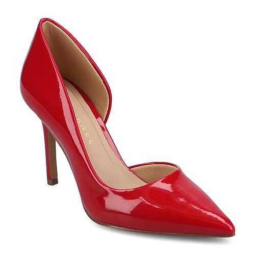 Journee Collection Blanca Womens Pointed Closed Toe Stiletto Heel Pumps, 7 Medium, Red